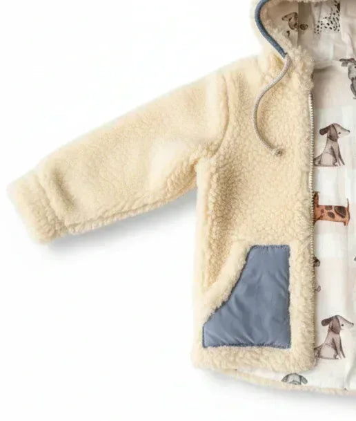 Baby/Kid Virgin Wool Jacket - Pink