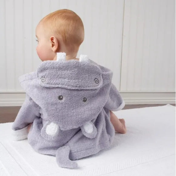 Baby Hippo Cotton Bathrobe
