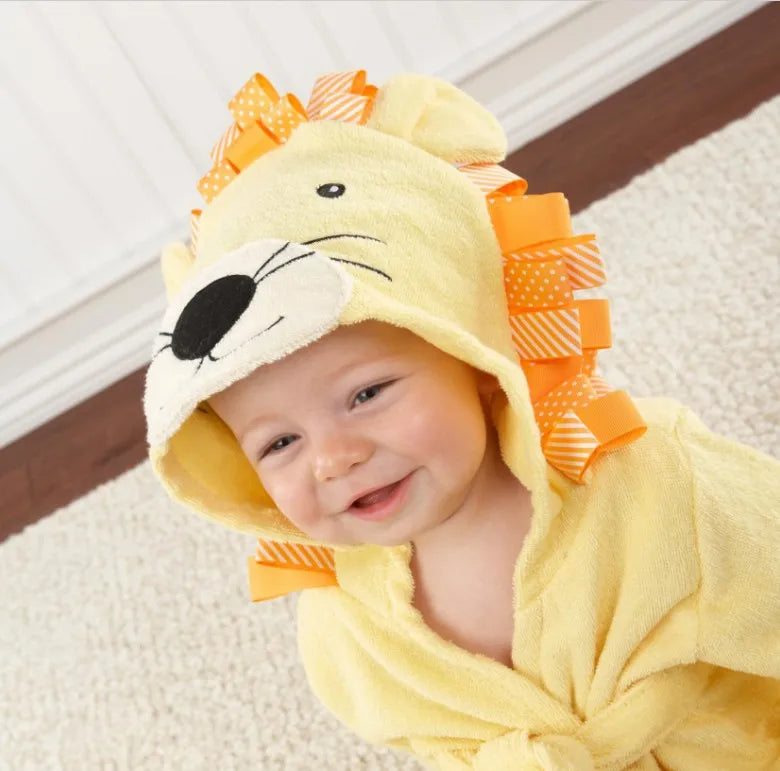 Baby Lion Cotton Bathrobe