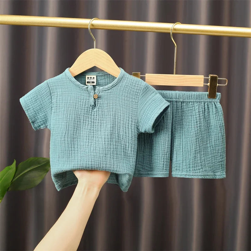 2-piece summer t-shirt and shorts set