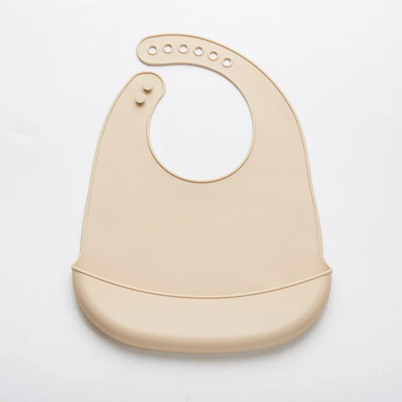 Baby Silicone Bib for Babies with Pocket multivariant