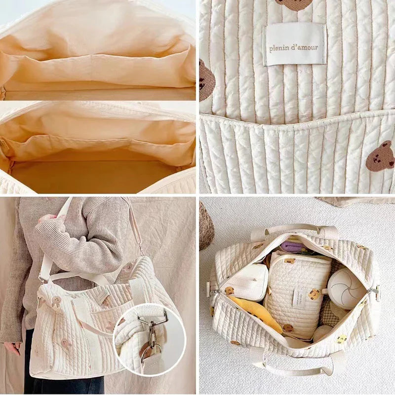 Diaper Bag with Shoulder Strap and Pockets Multivariant