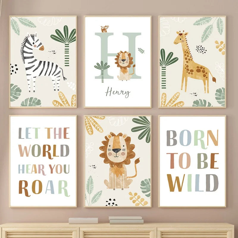 Decorative Picture "Jungle Animals" Multivariant