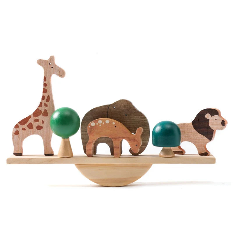 Montessori Wooden Toy Stacking & Threading for children multi-variant