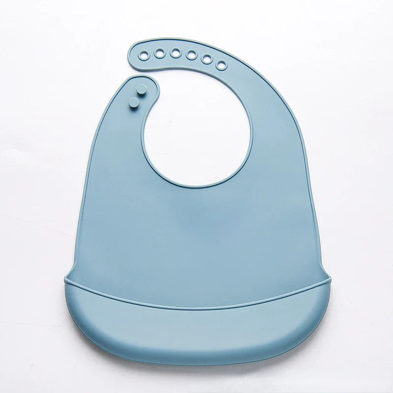 Baby Silicone Bib for Babies with Pocket multivariant
