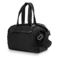 Black Quilted Pattern Mommy Bag - Stylish Baby Diaper Bag for Moms