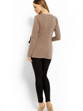 Maternity beige blouse PeeKaBoo