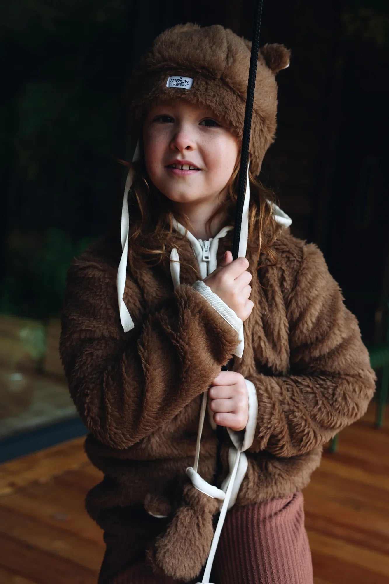 Brown Bear Woolen Baby Hat