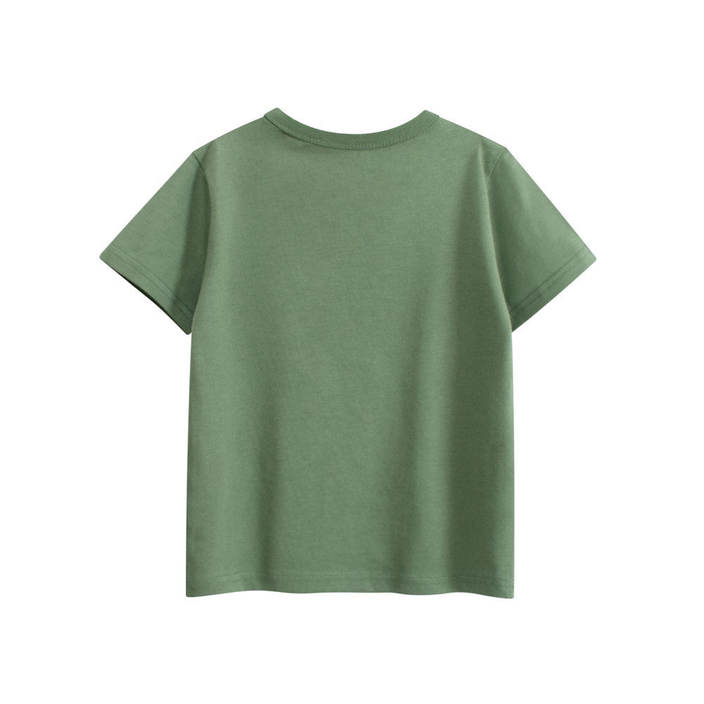 Summer Boys’ Cartoon and Letters Print T-shirt in European and American Style-1