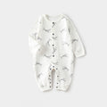 Spring Arrival Baby Unisex Long Sleeves Simple Pattern Rompers