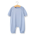 Baby Solid Color Medium Sleeve Summer Onesie Jumpsuit Pajamas