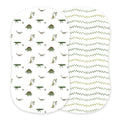 Dino Days and Dino Feet Cotton Bassinet Sheets