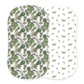 Tropical Forest and Pteranodon Cotton Bassinet Cover