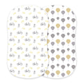 Vintage Bicycles and Hot Air Balloon Bamboo Changing Pad
