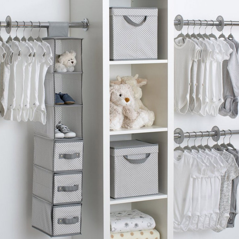 Children 48 Piece Nursery Storage Set - Cool Grey